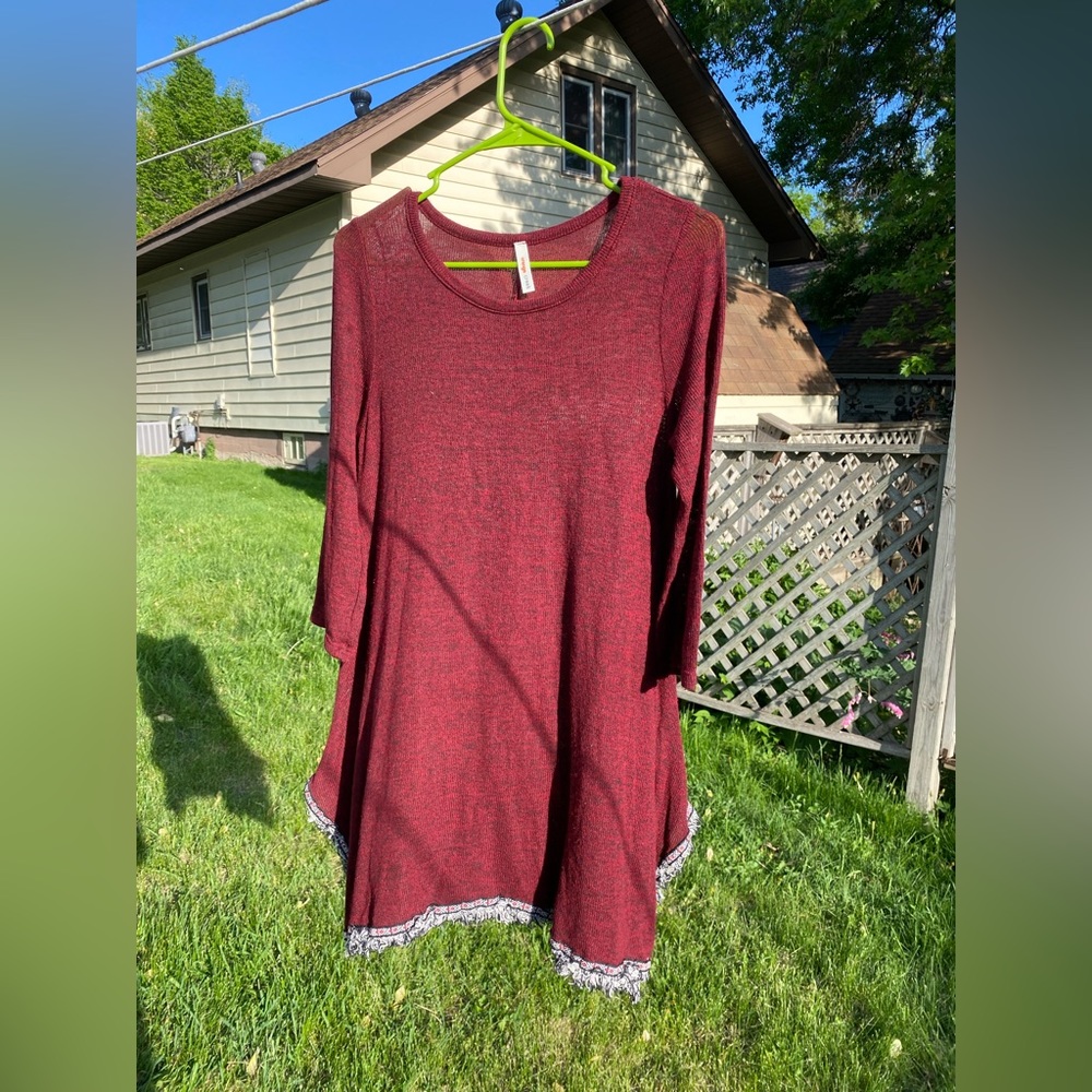 Large long sleeve dress